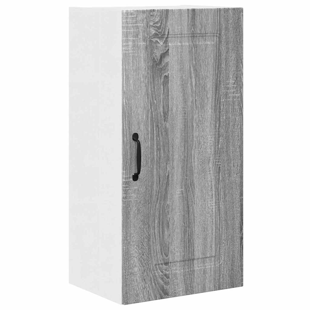 Kitchen Wall Cabinet with Shelf Grey Sonoma 40 x 31 x 80 cm